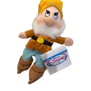 Vintage Disney Store Sneezy Snow‎ White and Seven Dwarfs Mini Bean Bag Plush Toy